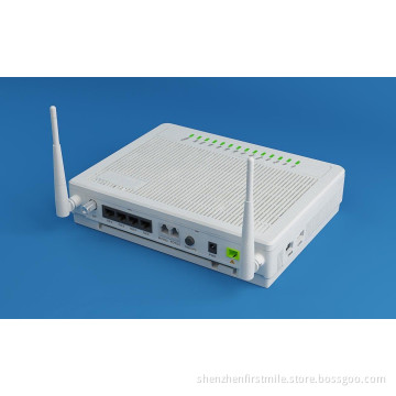 FTTH Gpon Ont Olt with 4ge+WiFi+CATV Onaccess G600-04G-2V-W-TV